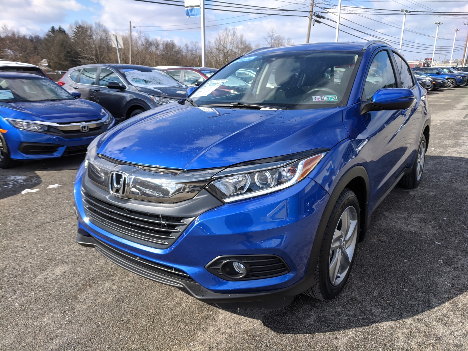 Pre-Owned 2019 Honda HR-V EX in Aegean Blue Metallic | Greensburg, PA ...