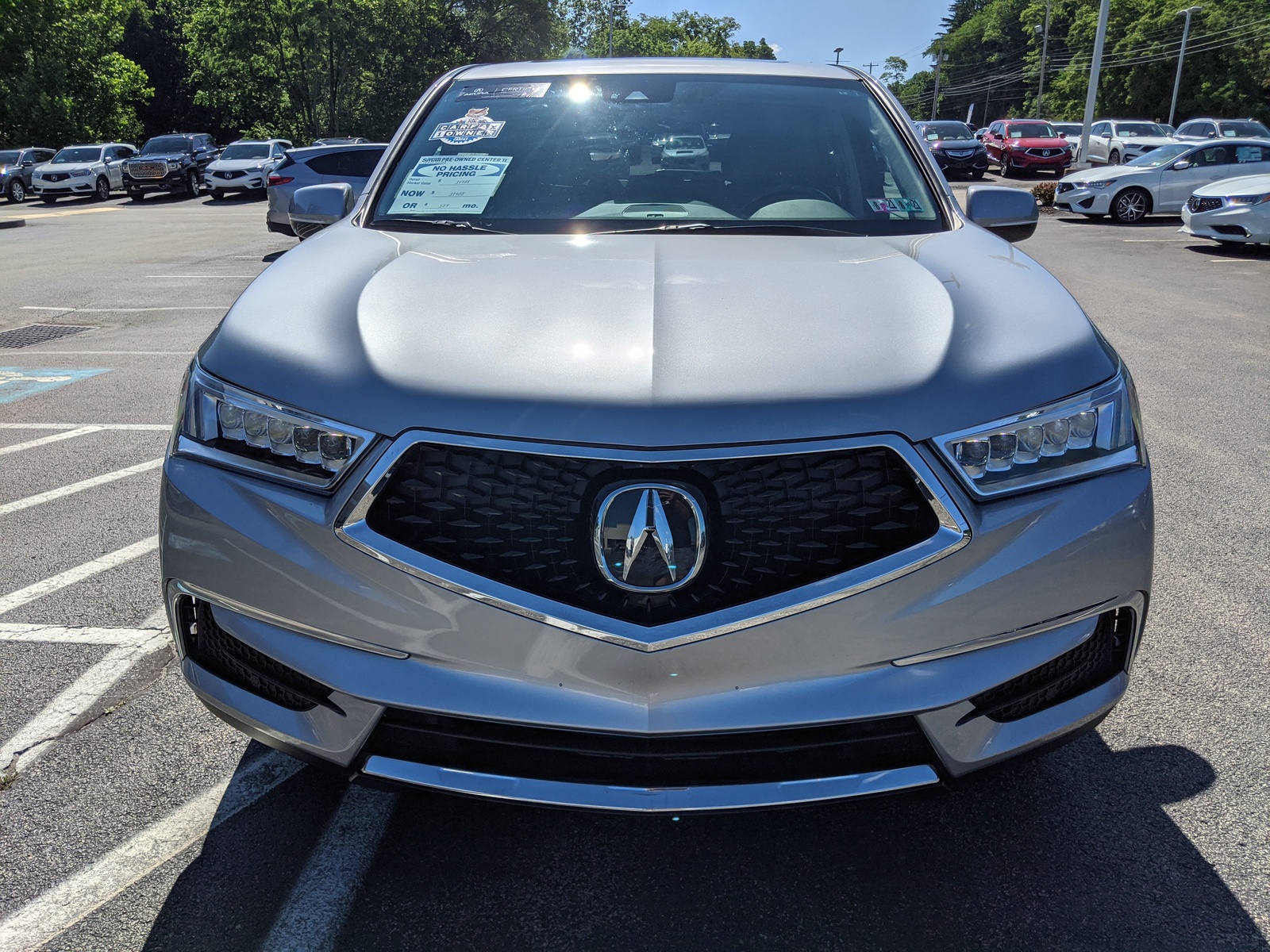 Pre-Owned 2018 Acura MDX w/Technology Pkg in Lunar Silver Metallic ...